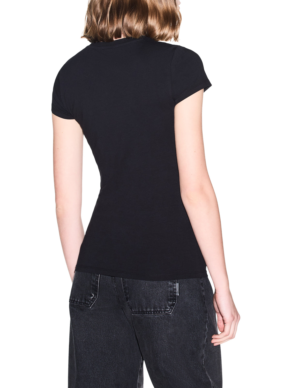 ARMANI EXCHANGE Armani Exchange T-Shirt Logo Frontale Nero BLACK