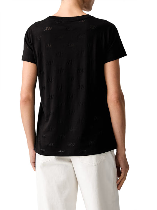 ARMANI EXCHANGE Tshirt In Cotone Con Logo Armani Exchange - Nero BLACK