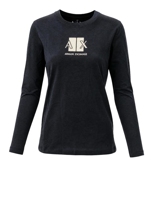 ARMANI EXCHANGE Armani Exchange T-Shirt Logo Frontale Nero BLACK