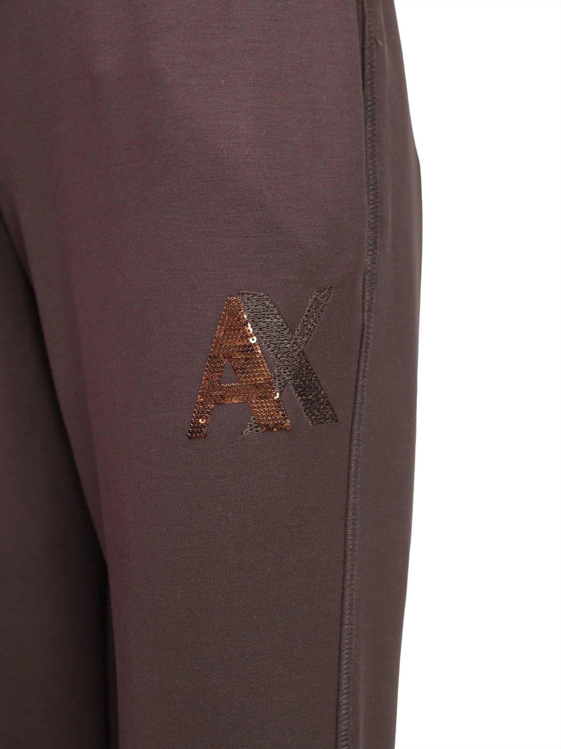 ARMANI EXCHANGE Pantatuta In Tessuto Scuba Di Viscosa - Marrone Antagonist