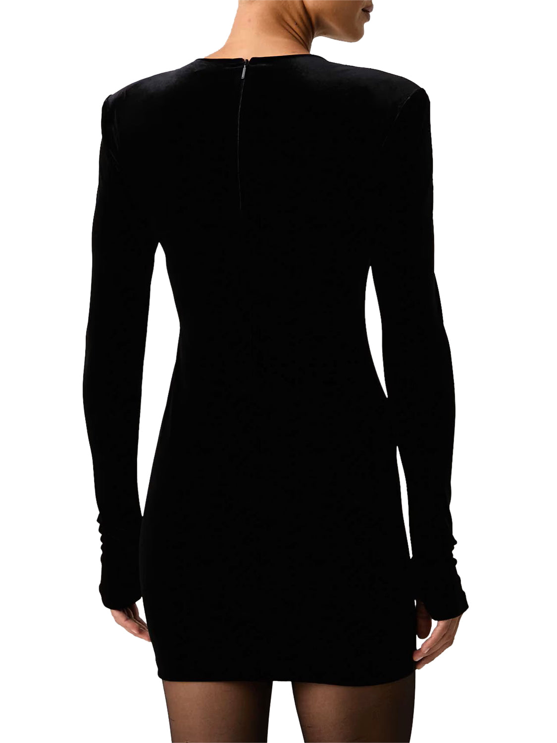 Armani Exchange Abito Aderente In Velluto Elasticizzato Armani Exchange - Nero BLACK