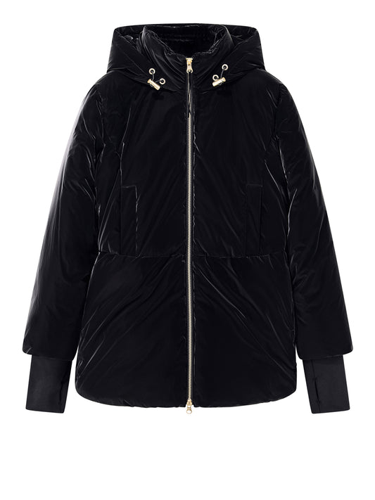 ARMANI EXCHANGE Armani Exchange Giubbino Up For Party Effetto Velluto Con Cappuccio - Nero BLACK