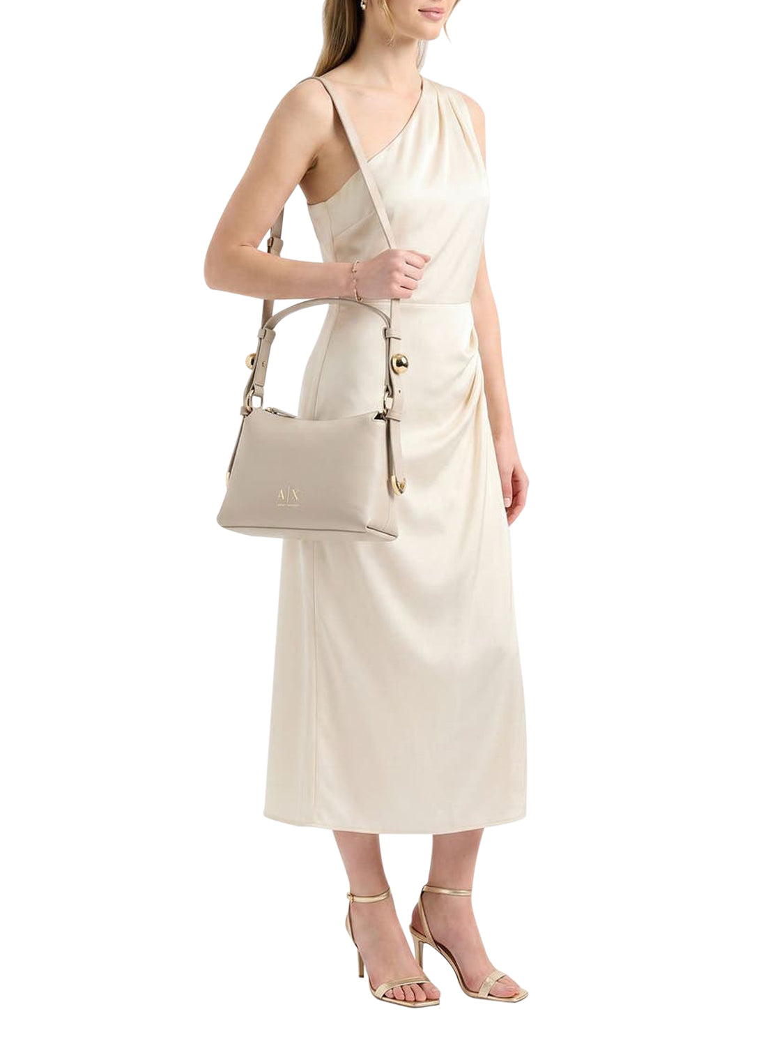ARMANI EXCHANGE Armani Exchange Borsa A Tracolla Logo Frontale Beige Beige