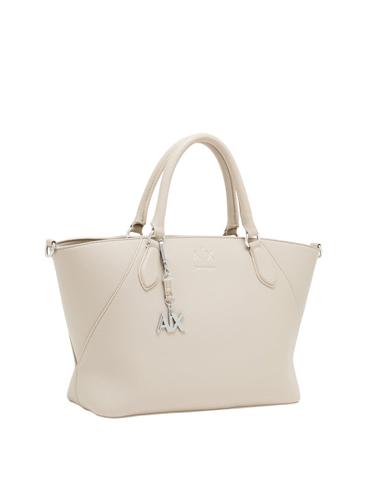 ARMANI EXCHANGE Borsa Shopper Armani Exchange Beige Script