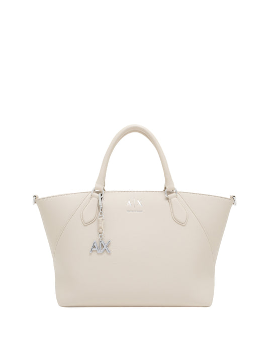 ARMANI EXCHANGE Borsa Shopper Armani Exchange Beige Script