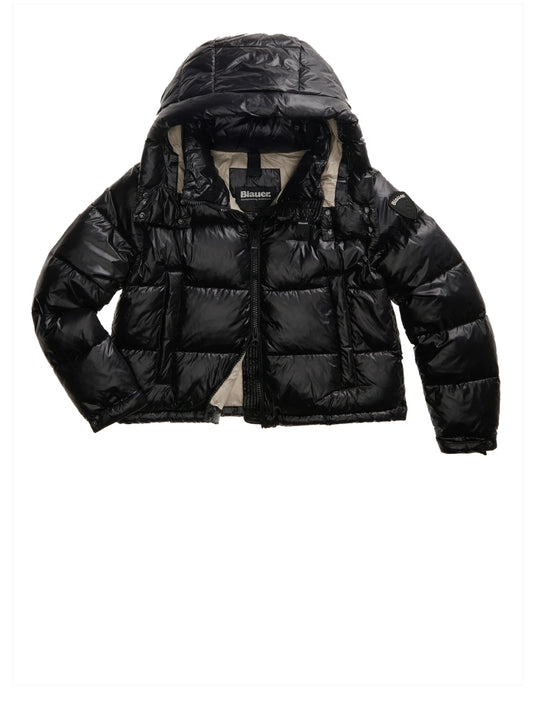 BLAUER Blauer Piumino Gloria - Nero Beige Nero Interno Beige 301