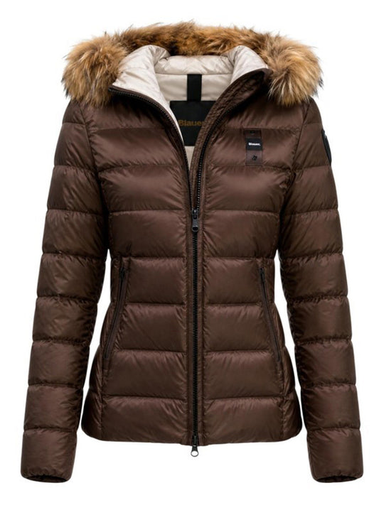 BLAUER Blauer Piumino Corto Arcadia - Brown Beige Brown/Beige