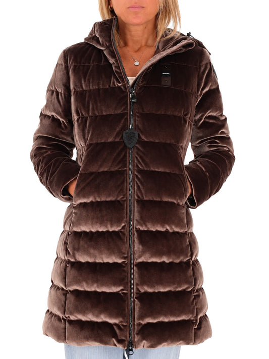 BLAUER Blauer Piumino Velly Long Marrone Brown 30B