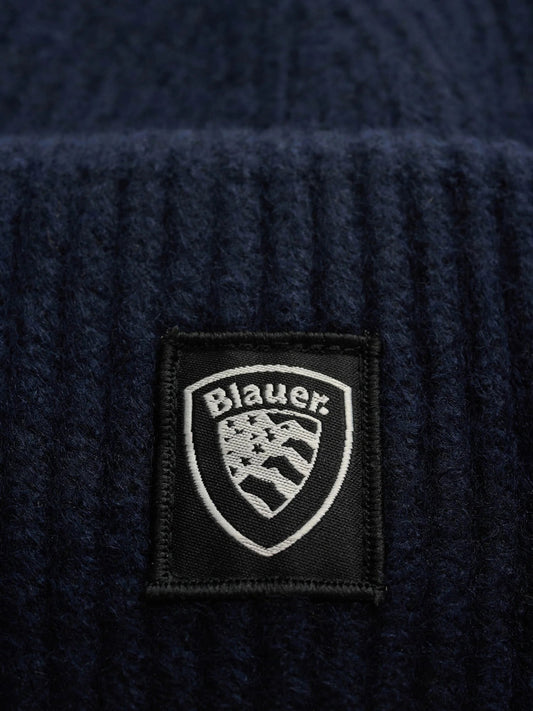 BLAUER Berretto Risvolto Doppio Wabash Navy Blu