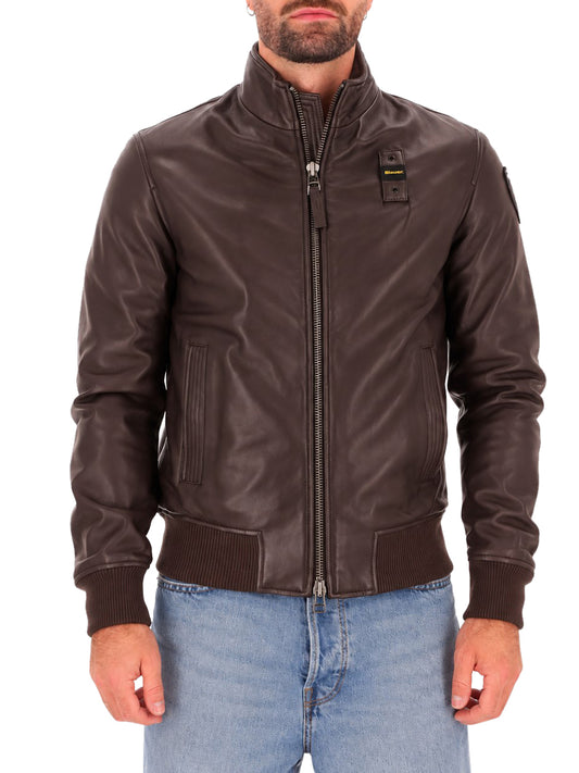 BLAUER Giubbino di Pelle Petrel Blauer - Marrone Java Marrone