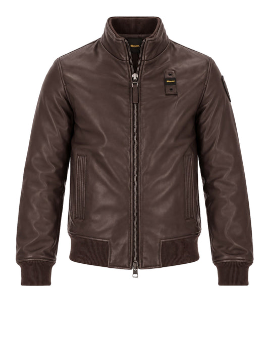 BLAUER Giubbino di Pelle Petrel Blauer - Marrone Java Marrone