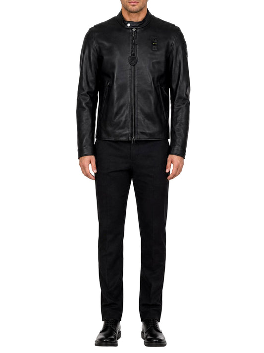 BLAUER Giubbino Di Pelle Blauer Ripley - Nero Nero