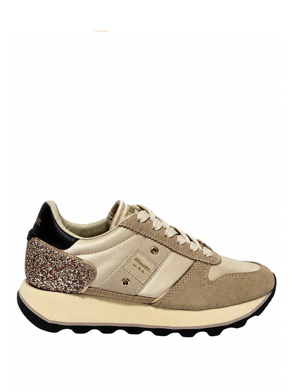 BLAUER Sneakers Blauer Mills01 - Crema/Rosa Crema/rosa