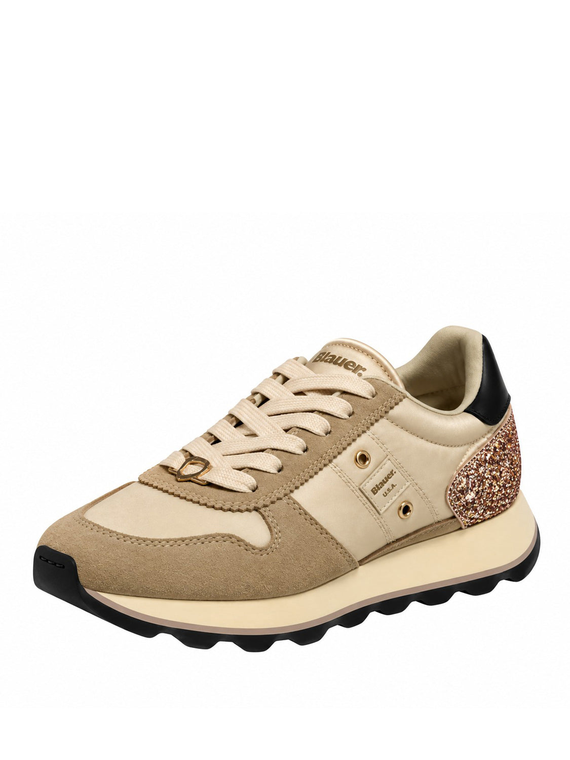 BLAUER Sneakers Blauer Mills01 - Crema/Rosa Crema/rosa
