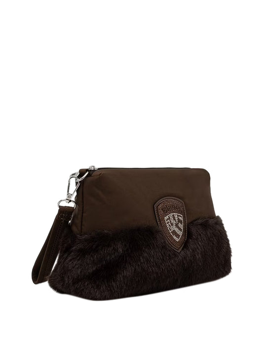 BLAUER Borsa Pochette F6MIRA02/PAD Blauer - Marrone Scuro Dark Brown