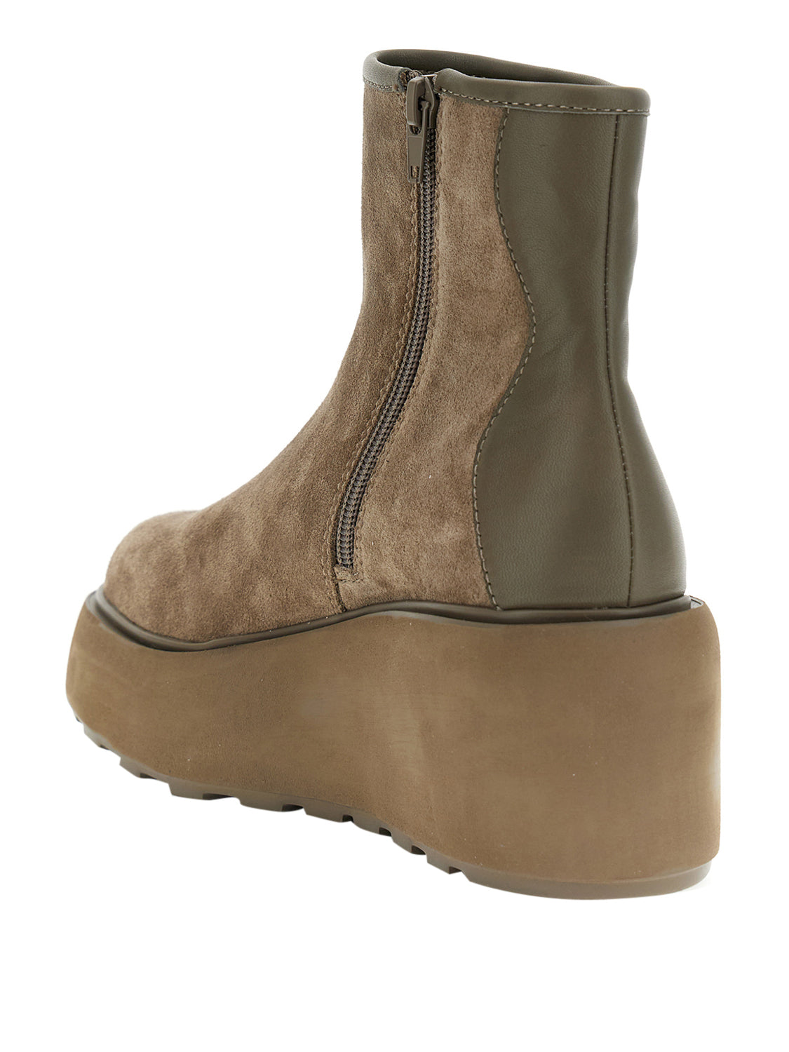 CAFE'NOIR Cafè Noir Tronchetto In Pelle Scamosciata E Pelle - Beige TAUPE