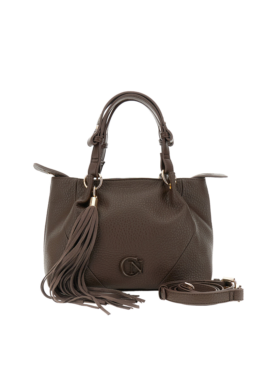CAFE'NOIR Cafè Noir Borsa A Tracolla Tote Con Pieghe In Materiale Sintetico Marrone T.MORO