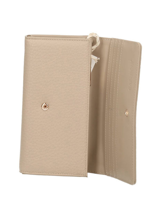 CAFE'NOIR Portafoglio grande con pattina effetto pelle Beige Beige