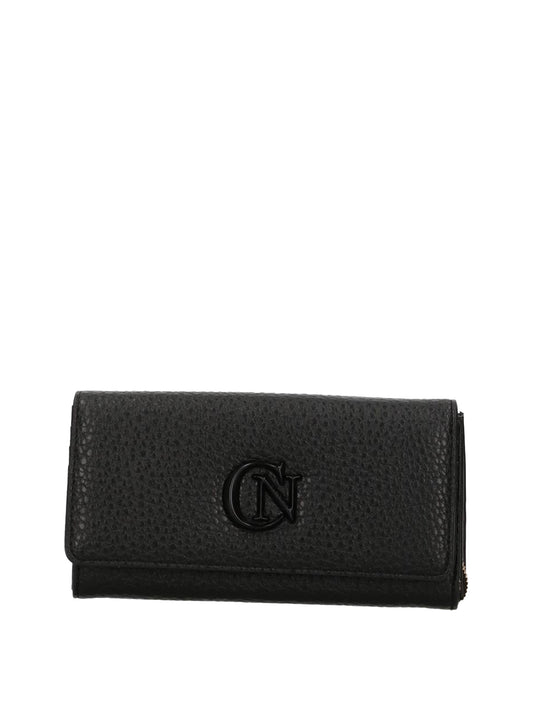 CAFE'NOIR Portafoglio grande con pattina effetto pelle Nero Nero