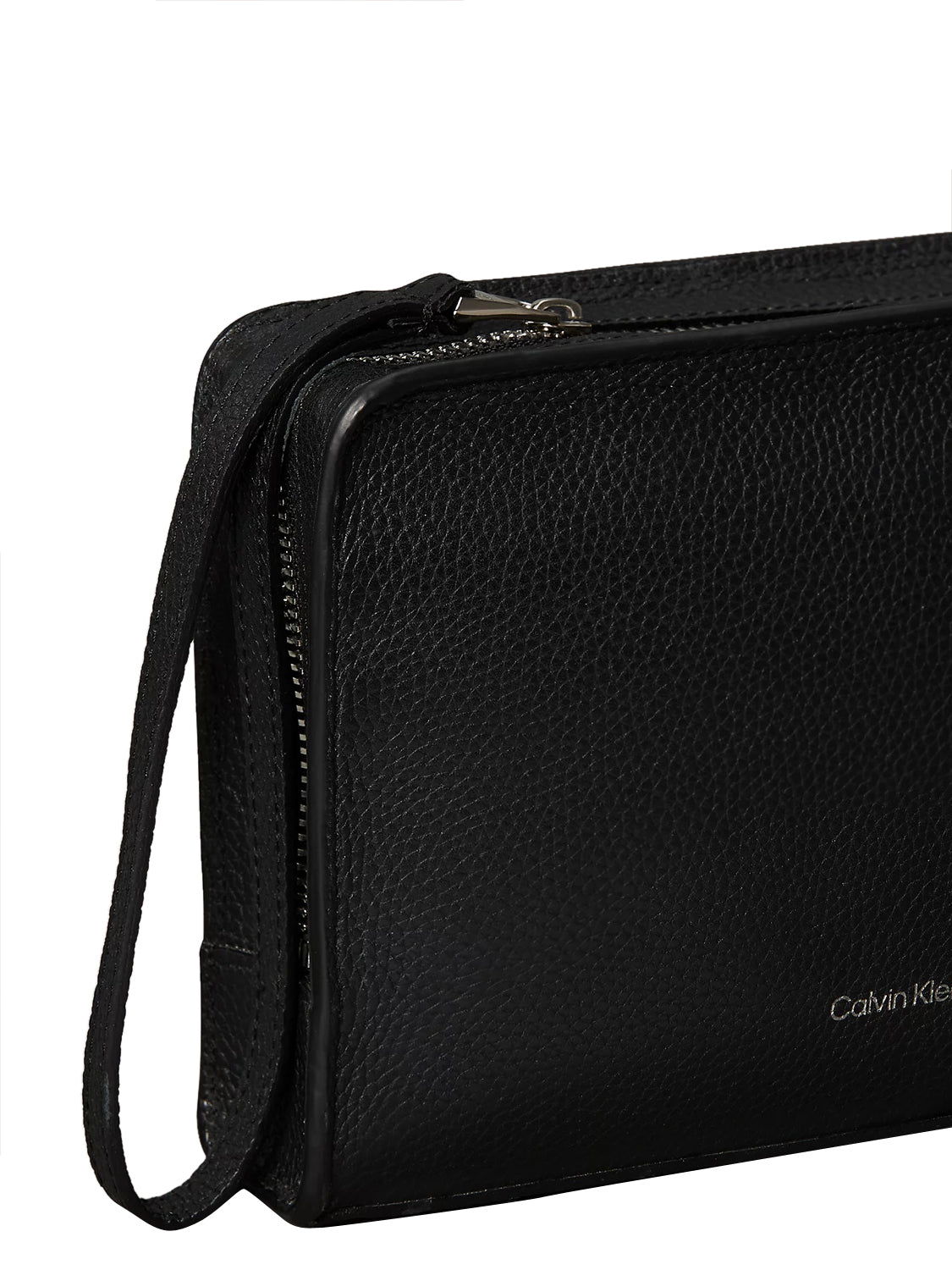 CALVIN ACC.1USCITA Calvin Klein Pochette Foil Emboss Pouch Nero BLACK