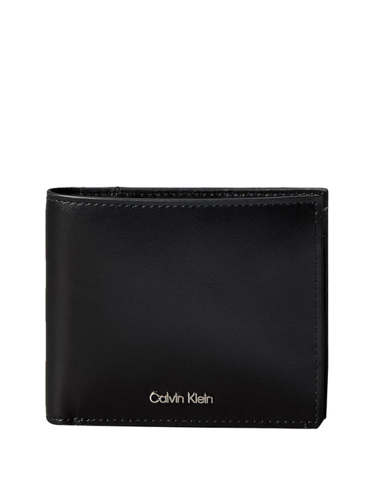 CALVIN ACC.1USCITA Calvin Klein Portafoglio Raised Bilfold w/Coin Nero BLACK