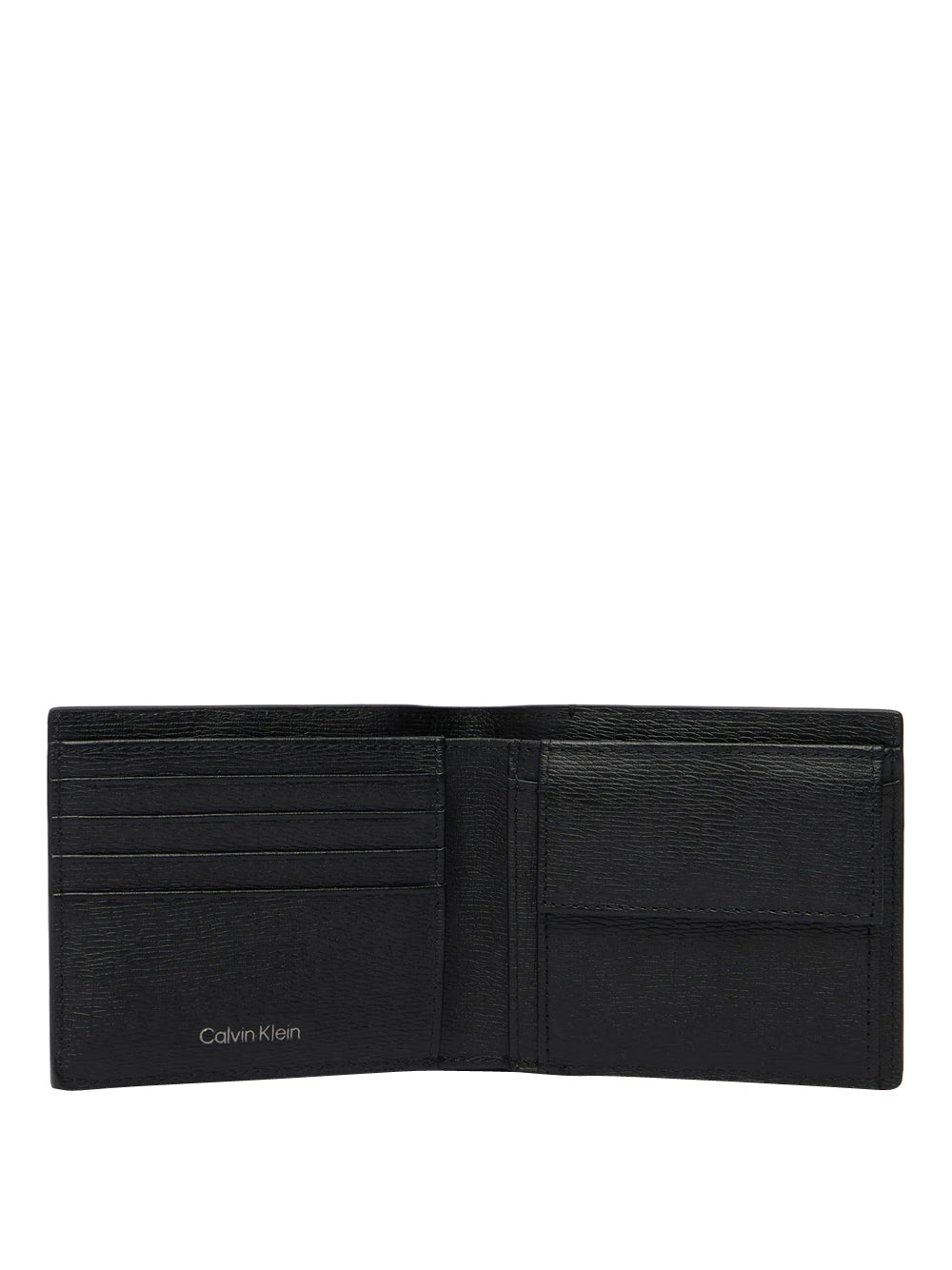 CALVIN ACC.1USCITA Calvin Klein Portafoglio Emblem Bill Fold w/Coin Nero BLACK