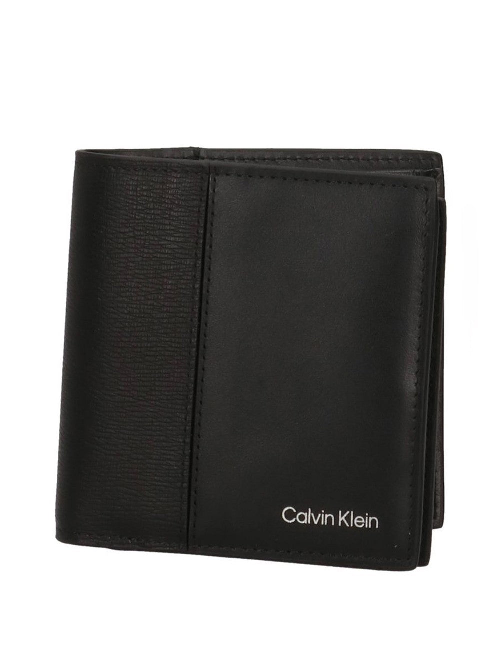 CALVIN ACC.1USCITA Calvin Klein Portafoglio Refined Mix Slim Trifold W Card -Nero BLACK