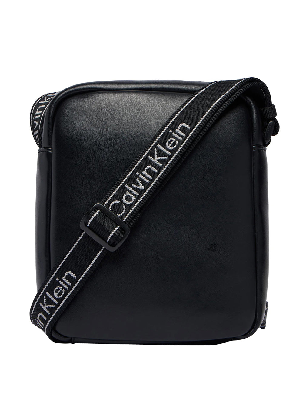 CALVIN ACC.1USCITA Calvin Klein Borsa A Tracolla Bold Logo Webbing Reporter Nero BLACK