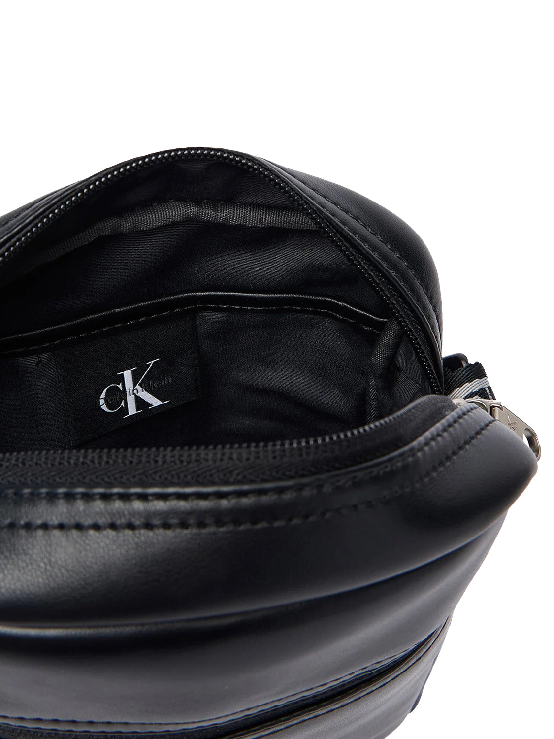 CALVIN ACC.1USCITA Calvin Klein Borsa A Tracolla Bold Logo Webbing Reporter Nero BLACK