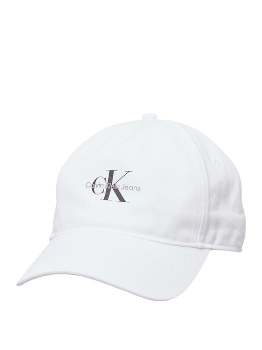 CALVIN ACC.1USCITA Calvin Klein Cappello Monologo Printed Bianco Bright White