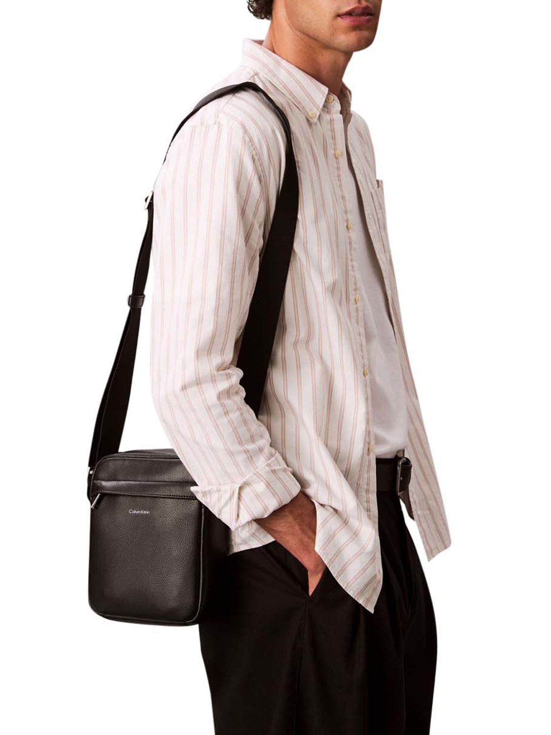 CALVIN ACC.2USCITA Calvin Klein Borsa a Tracolla Uomo Black - Nero BLACK