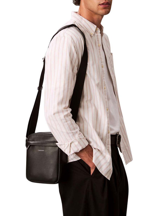 CALVIN ACC.2USCITA Calvin Klein Borsa a Tracolla Uomo Black - Nero BLACK