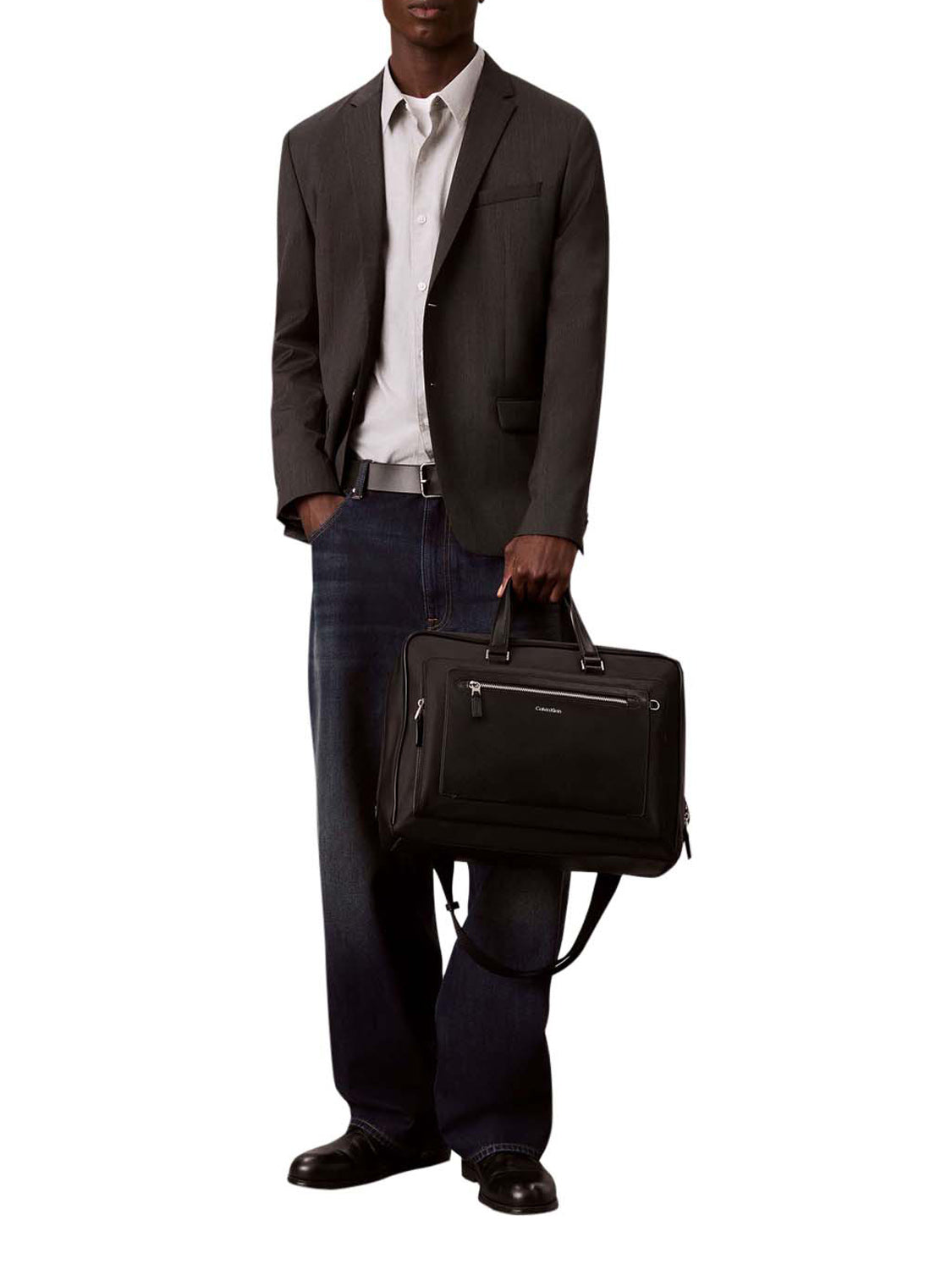 CALVIN ACC.2USCITA Calvin Klein Borsa a Mano Uomo Black - Nero BLACK