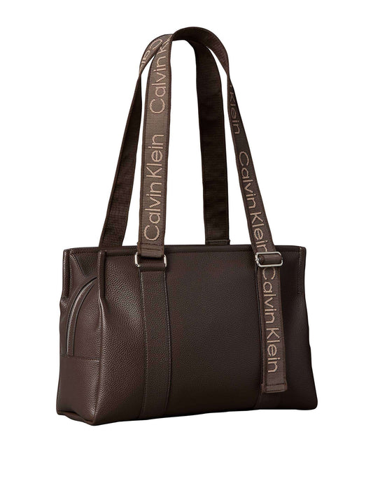 CALVIN ACC.2USCITA Calvin Klein Borsa a Mano Donna Delicioso - Marrone Delicioso