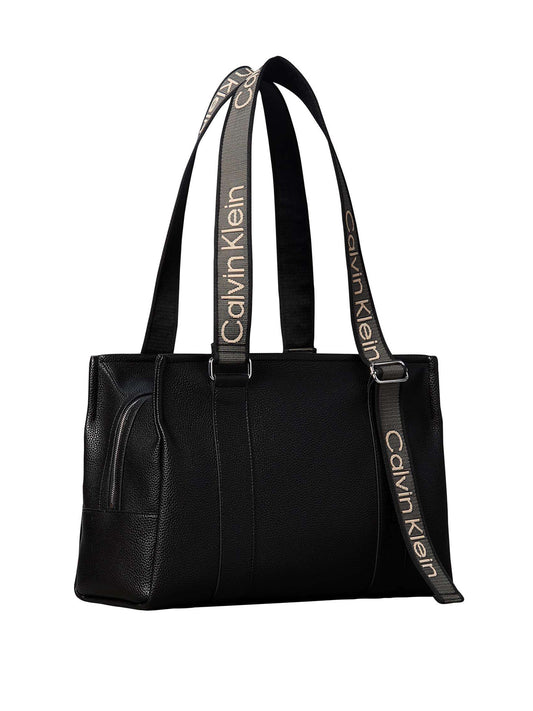 CALVIN ACC.2USCITA Calvin Klein Borsa a Mano Donna Black - Nero BLACK