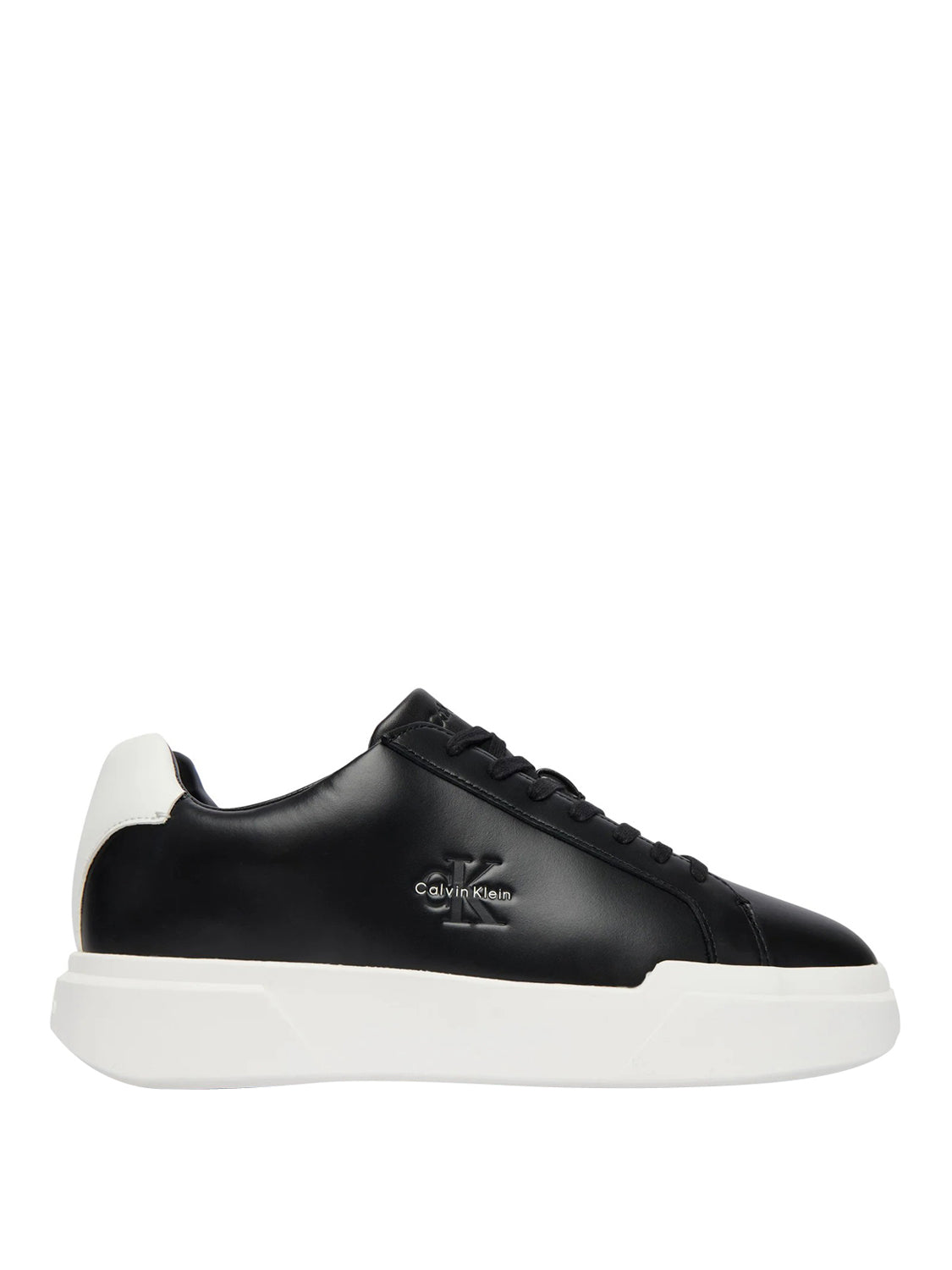CALVIN CALZATURE Calvin Klein Sneakers Chunky Cupsole Laceup Lth Nero Bianco Black/White/Black