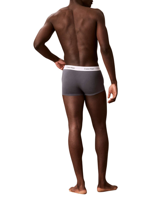 CALVIN UNDERWEAR Calvin Klein Boxer Uomo White/collegiate Logo Black/t - Grigio White/Collegiate Logo Black/T