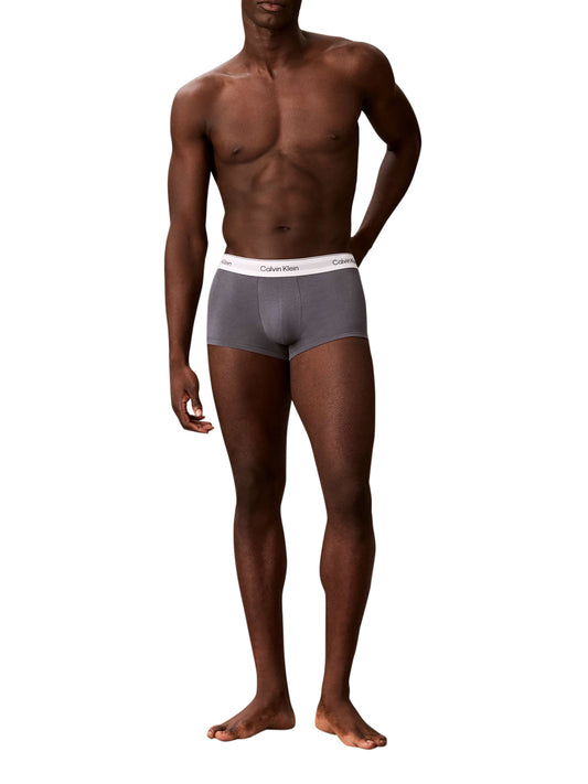 CALVIN UNDERWEAR Calvin Klein Boxer Uomo White/collegiate Logo Black/t - Grigio White/Collegiate Logo Black/T