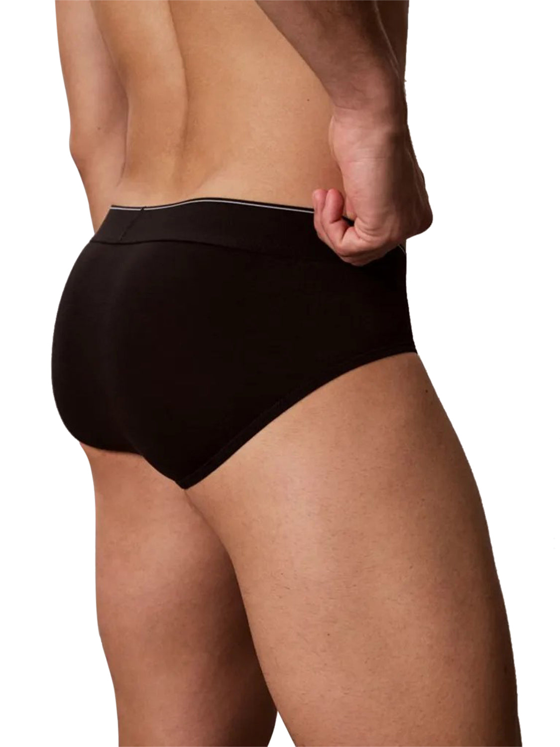 Calvin Klein Slip Guv In Cotone Con Logo Calvin Klein - Nero/Graphite Black Bodies W/ Granite Gray/