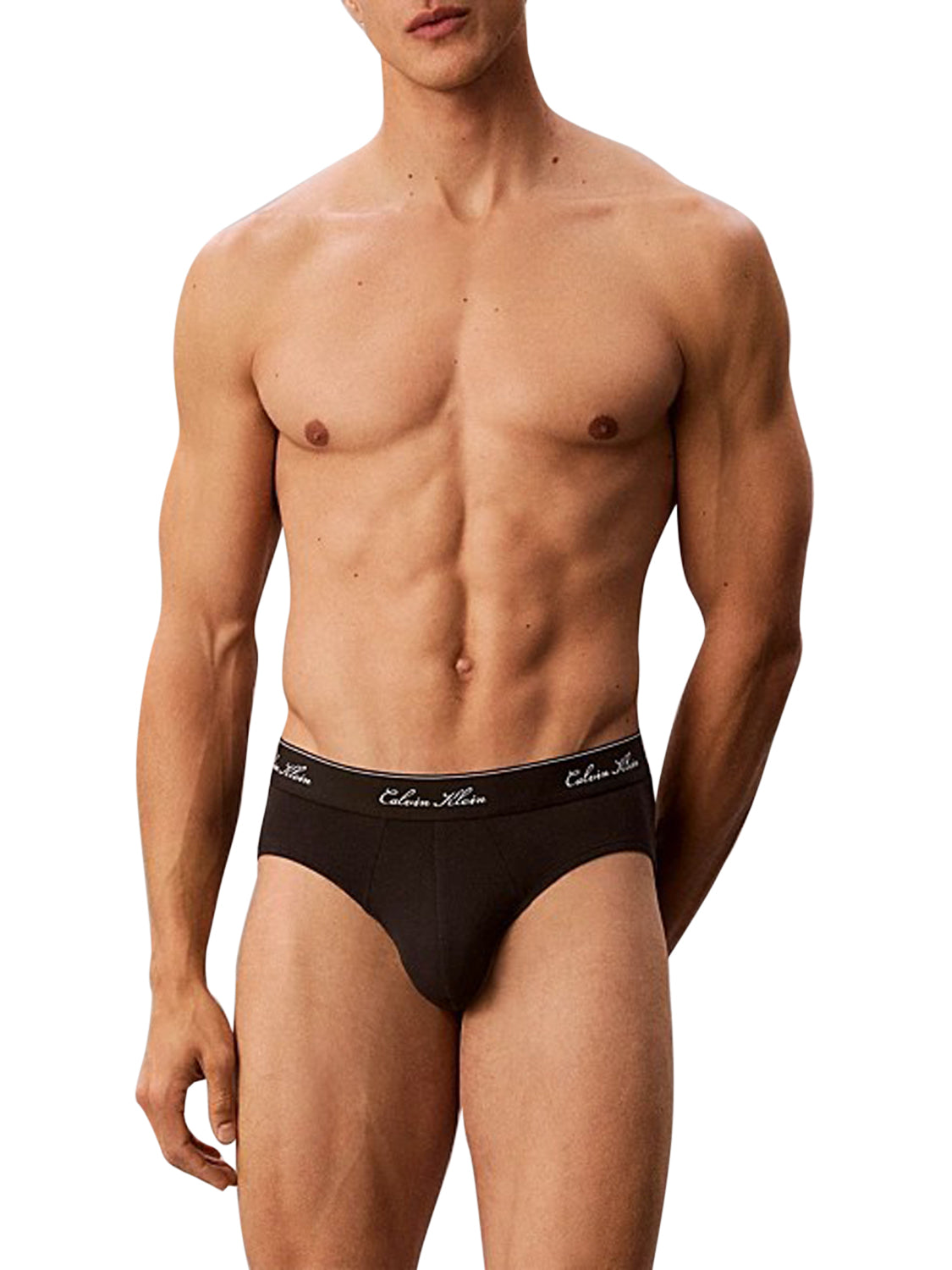Calvin Klein Slip Icon Cotton Con Scritta Calvin Klein - Nero Black W/ Dtm Wb