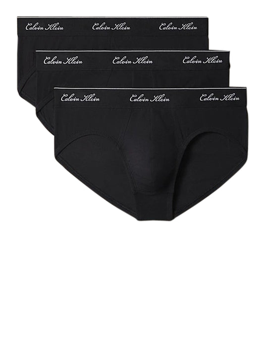 Calvin Klein Slip Icon Cotton Con Scritta Calvin Klein - Nero Black W/ Dtm Wb