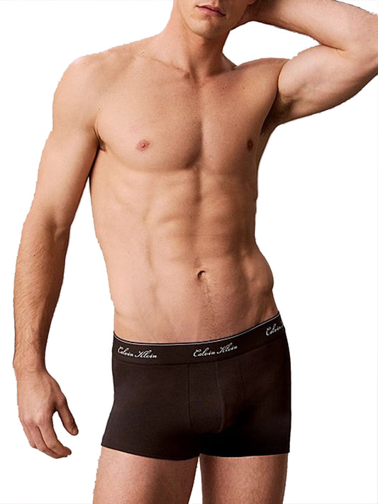 Calvin Klein Boxer Vita Bassa Icon Cotton Calvin Klein - Nero Black W/ Dtm Wb