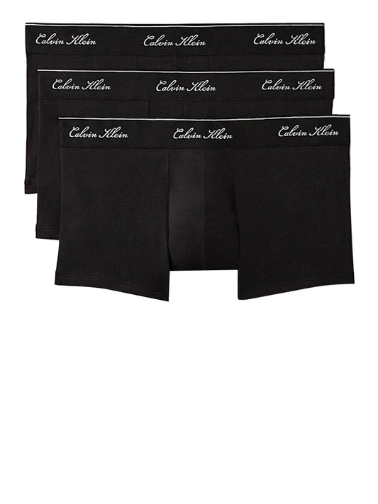 Calvin Klein Boxer Vita Bassa Icon Cotton Calvin Klein - Nero Black W/ Dtm Wb