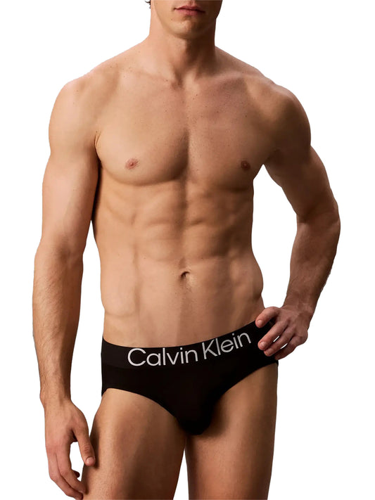Calvin Klein Slip 3pK Ultra Soft Cotton - Nero BLACK