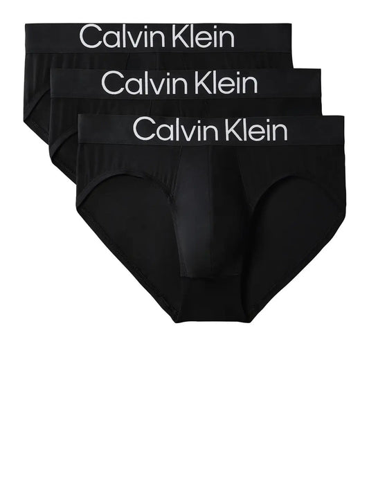 Calvin Klein Slip 3pK Ultra Soft Cotton - Nero BLACK