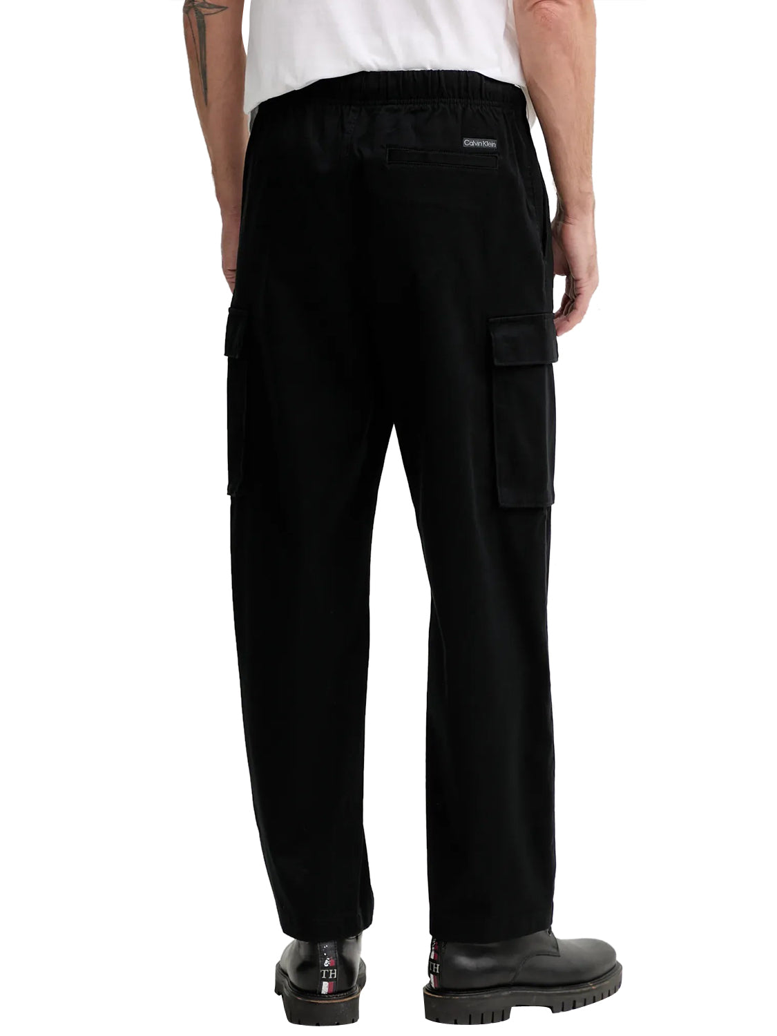 CALVIN2 1USCITA Calvin Klein Pantalone Cargo Casual Nero BLACK