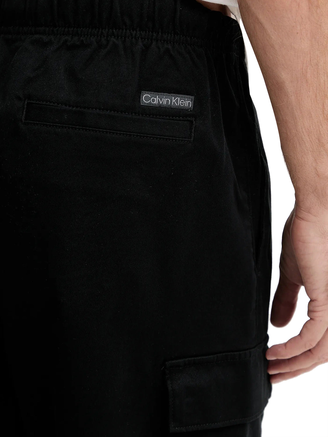 CALVIN2 1USCITA Calvin Klein Pantalone Cargo Casual Nero BLACK