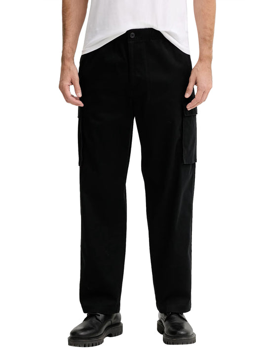 CALVIN2 1USCITA Calvin Klein Pantalone Cargo Casual Nero BLACK
