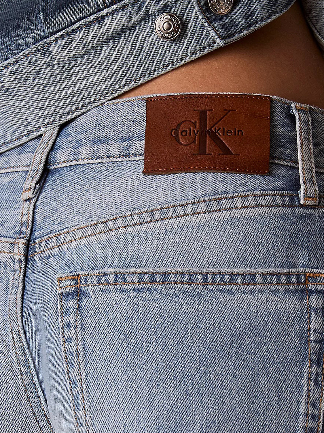 CALVIN2 1USCITA Jeans Wide Leg Calvin Klein - Denim DENIM