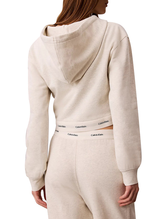 CALVIN2 1USCITA Felpa Con Cappuccio Elasticizzata Calvin Klein - Vaniglia VANILLA